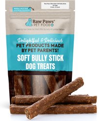 Raw Paws 6-in Soft Bully Sticks Dog Chew, 15 count