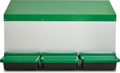 Homestead Essentials Classic 3 Compartment Reverse Chicken Nesting Box with Perch slide 2 of 9