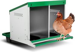 Homestead Essentials Classic 2 Compartment Reverse Chicken Nesting Box with Perch