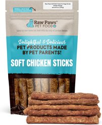 Raw Paws Chicken Grain-Free Jerky Sticks Dog & Cat Treats, 6-oz bag