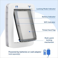 PetSafe NEVER RUST SmartDoor Connected Pet Door, White, Large slide 2 of 9