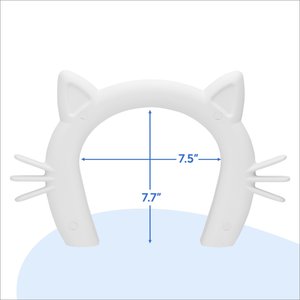 PetSafe Durable Interior Cat Door, Up to 20-lbs, ​​​​​​​White