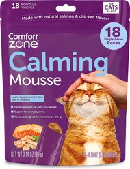 Comfort Zone Calming Mousse Supplement for Cats, 18 count