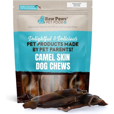 Raw Paws Raw Paws 6-inch Rawhide-Free Camel Skin Dog Chew Treats, 15 count