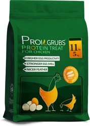 PROILGRUBS All Natural Dried Black Soldier Fly Larvae Protein Treat for Chickens, 11-lb-bag