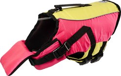 Body Glove Ripstop Reflective Dog Life Jacket, Pink/Yellow, Medium slide 2 of 9