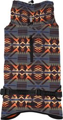 Pendleton Waterproof Adventure Geometric Water Resistant Dog Rain Coat, Mystic Lake, Large