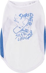 Body Glove Reflective Solid Dog Sun Shirt, White, Large