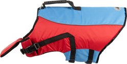 Body Glove Ripstop Reflective Dog Life Jacket, Red/Blue, X-Large