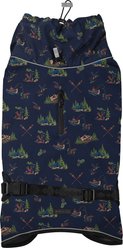 Pendleton Waterproof Adventure Graphic Water Resistant Dog Raincoat, Canoe Club, Large