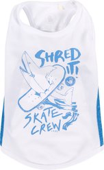 Body Glove Reflective Solid Dog Sun Shirt, White, Small