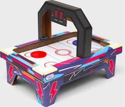 Suck UK Cardboard Arcade Air Hockey Scratcher Cat Toy, Multicolor, 9.84 x 2.01 x 13.70-in