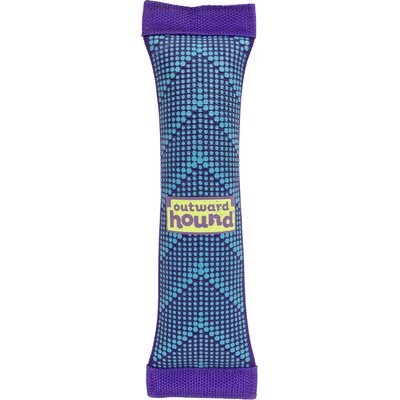Outward Hound Outward Hound FlyFetch Firehose Squeaky Dog Toy, Purple, Medium