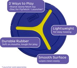 Outward Hound FlyFetch Flying Disc Dog Toys, Purple, 2 count slide 2 of 6