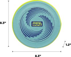Outward Hound FlyFetch Flying Disc Dog Toy, Blue, Medium slide 2 of 6
