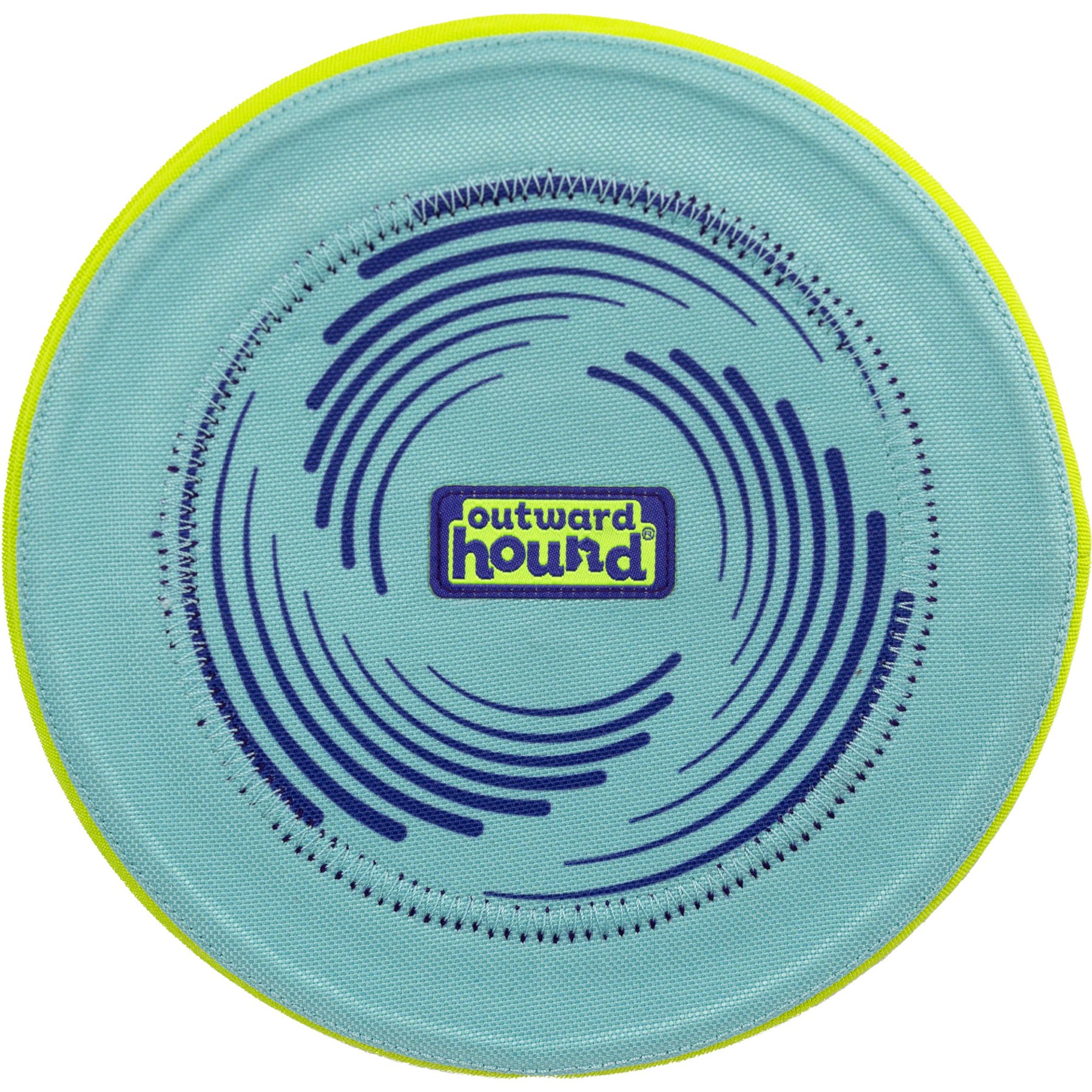 Outward Hound FlyFetch Flying Disc Dog Toy, Blue, Medium
