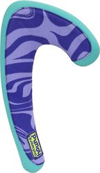 Outward Hound FlyFetch Boomerang Flying Disc Dog Toy, Purple, Medium