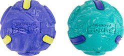 Outward Hound FlyFetch Rubber Ballz Dog Toys, Medium, 2 count