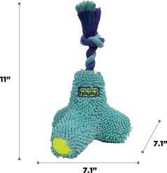 Outward Hound FlyFetch Rope Tug Dog Toy, Blue, Medium slide 2 of 6