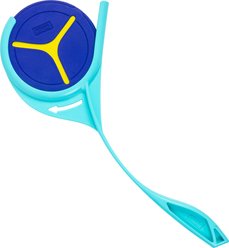 Outward Hound FlyFetch Disc Launcher Dog Toy, Blue, Medium