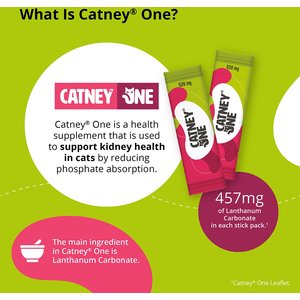Catney One Kidney Powder Supplement for Cats, 30 count