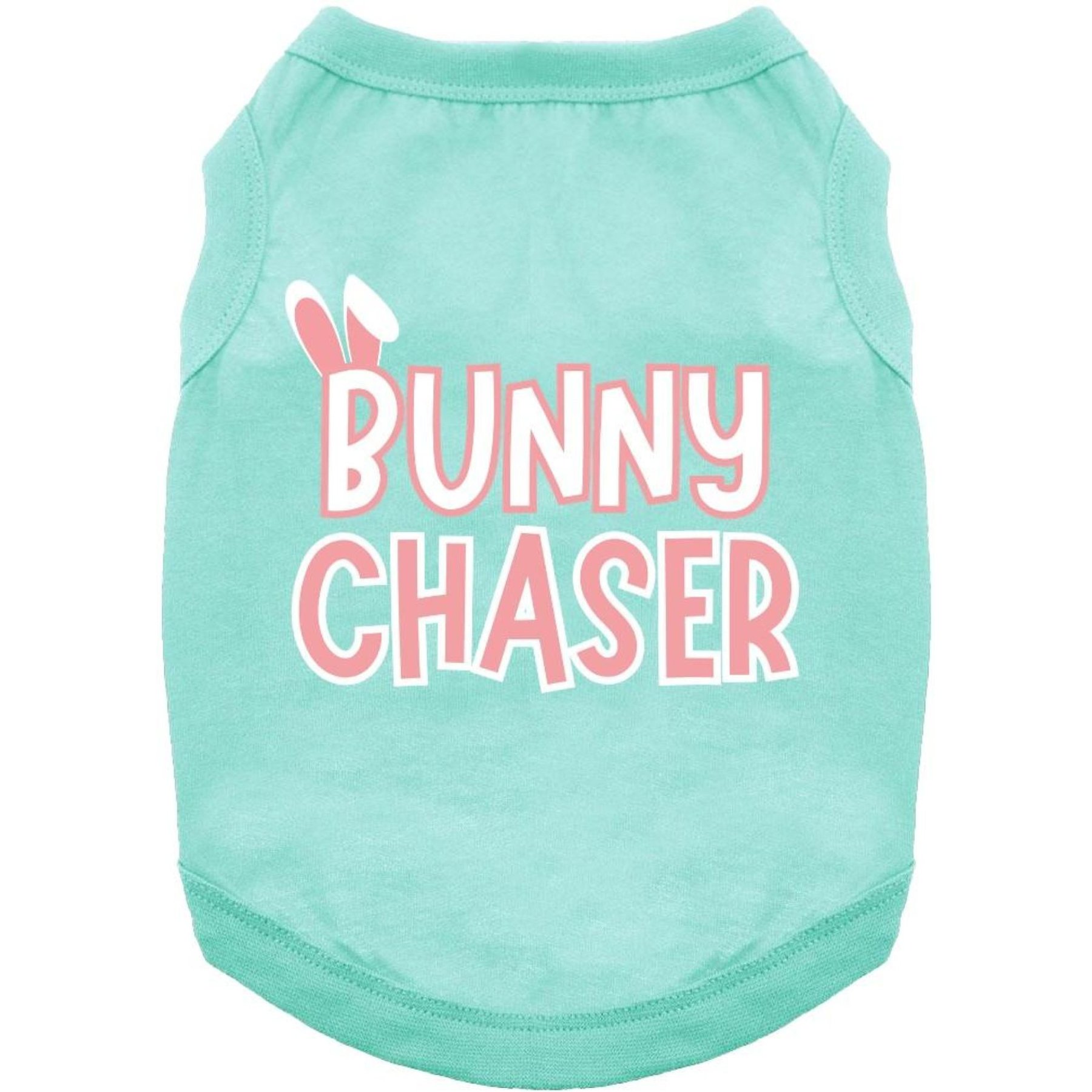 Doggie Design Bunny Chaser Graphic Dog Shirt, Teal, XXX-Large