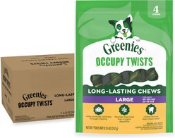 Greenies Occupy Twists Large Chicken Flavor Natural Long-Lasting Chews Dog Treats, 16 count