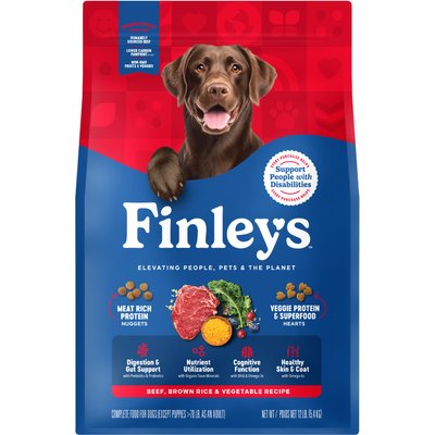 Finley's Finley's Beef, Brown Rice & Vegetable Recipe Dry Dog Food, 12-lb bag