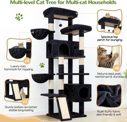 Globlazer Scratching Post & Board 77-in Tall Plush Condo Cat Tree, Dark Gray slide 2 of 8