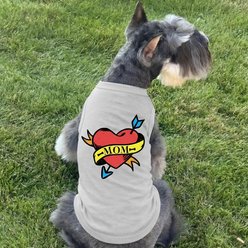 Doggie Design Mom Tattoo Graphic Dog Shirt, Gray, Medium slide 2 of 5