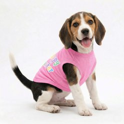 Doggie Design Hoppy Easter Graphic Dog Shirt, Carnation Pink, Medium slide 2 of 5