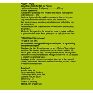 Catney One Kidney Powder Supplement for Cats, 30 count