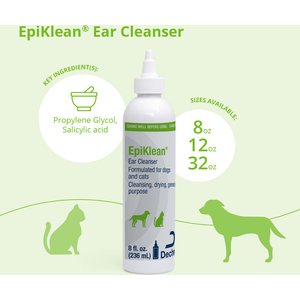 EpiKlean Ear Cleanser for Dogs & Cats, 8-oz bottle