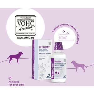VETRADENT Dog & Cat Dental Water Additive, 17-fl oz bottle