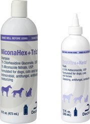 TrizULTRA + Keto Flush + MiconaHex+Triz Shampoo for Dogs & Cats