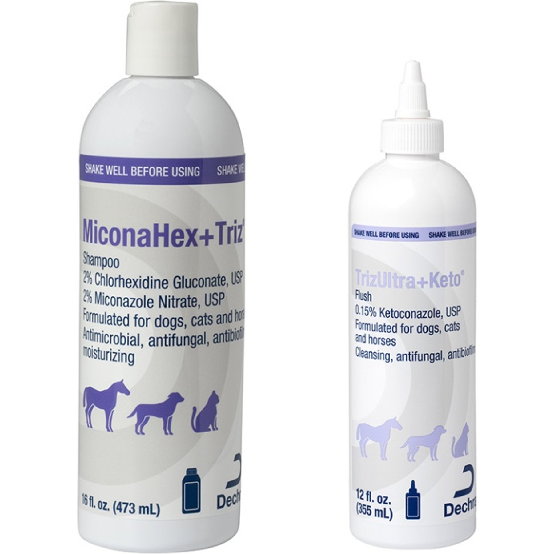 TrizULTRA + Keto Flush + MiconaHex+Triz Shampoo for Dogs & Cats