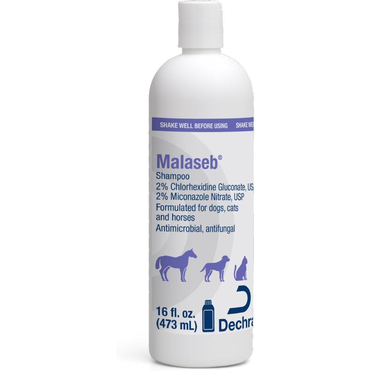 Malaseb Chlorhexidine & Miconazole Fragrance-Free Dogs, Cats & Horses Shampoo, 16-fl oz bottle