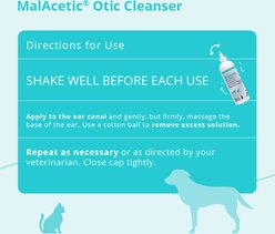 MalAcetic Otic Cleanser for Dogs & Cats, 16-fl oz bottle slide 2 of 6