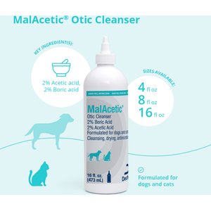 MalAcetic Otic Cleanser for Dogs & Cats, 16-fl oz bottle