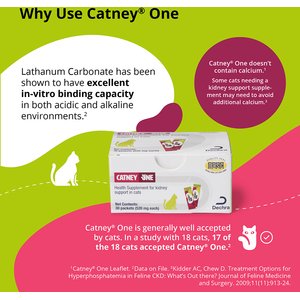 Catney One Kidney Powder Supplement for Cats, 30 count