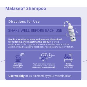 Malaseb Chlorhexidine & Miconazole Fragrance-Free Dogs, Cats & Horses Shampoo, 16-fl oz bottle