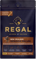 Regal Pet Foods Air-Dried Limited Ingredient Diet Venison Flavored Dehydrated Dog Food & Topper, 16-oz bag