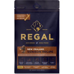 Regal Pet Foods Air-Dried Limited Ingredient Diet Venison Flavored Dehydrated Dog Food & Topper, 16-oz bag