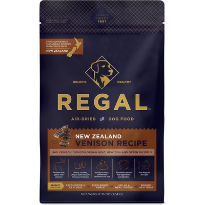 Regal Pet Foods Regal Pet Foods Air-Dried Limited Ingredient Diet Venison Flavored Dehydrated Dog Food & Topper, 16-oz bag