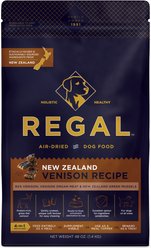 Regal Pet Foods Air-Dried Limited Ingredient Diet Venison Flavored Dehydrated Dog Food & Topper, 48-oz bag