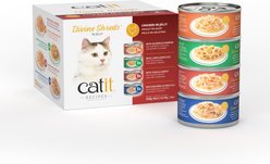 Catit Divine Shreds in Jelly Chicken Multipack Grain-Free Wet Cat Food, 3-oz can, 12 count