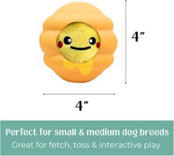 HugSmart Bee Hive Puzzle Latex Squeaky Hide & Seek Plush Dog Toy, Small/Medium slide 2 of 5