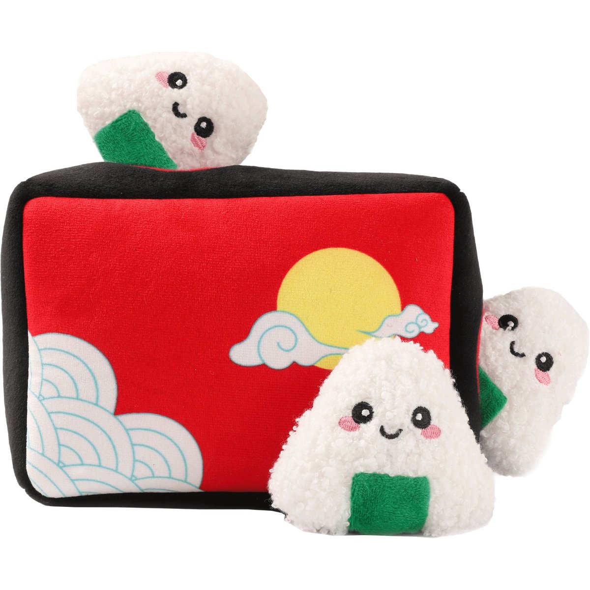 HugSmart Bento Box Puzzle Squeaky Hide & Seek Plush Dog Toy, Small/Medium