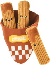 HugSmart Churros Puzzle Crinkle Hide & Seek Plush Dog Toy, Small/Medium
