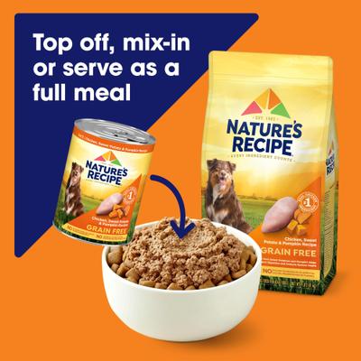 Show full view: Nature's Recipe Grain-Free Chicken & Beef Recipes Variety Pack Wet Dog Food, 13-oz, 12 count slide 7 of 11